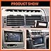 Kojem Radio Bezel Compatible with 1990-1999 Nissan 300ZX Z32 Double Din Radio Bezel with Stock Finish Black