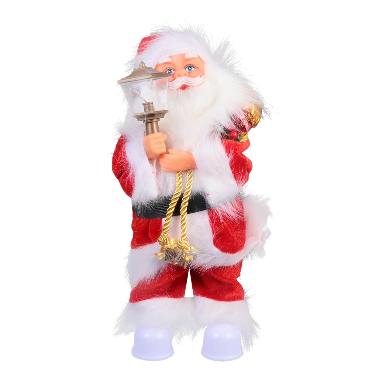 TOYANDONA Giocattolo Elettrico per Ragazzo Ragazza Babbo Natale Decorazione Musicale Ornamento di Natale Classico Bambola Elettrica per Festa Natalizia