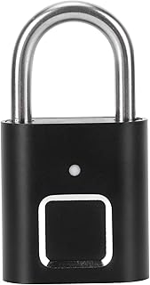 Fingerprint Padlock, Locker Lock, Suitcase Lock, Gym Locker Lock, Combination Padlock, Smart Electronic Fingerprint Lock AntiTheft Fingerprint Padlock for Suitcase Cabinet Drawer
