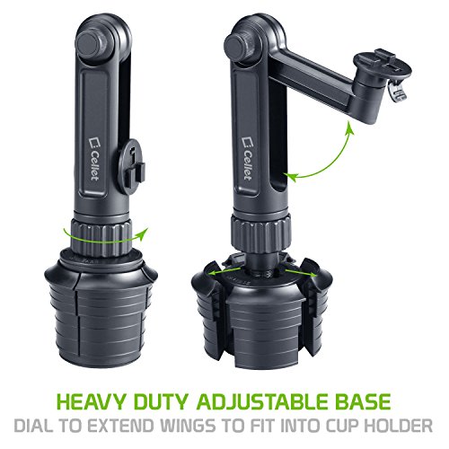 Cellet Cup Holder Tablet Mount, Tablet Car Cradle Holder Made Compatible For 2022 Ipad Pro New Air Ipad Mini Samsung Galaxy Tab S8 S7 S6 Lite S5E A7 Amazon Fire 7 Hd 10 9 Microsoft Surface Go2 #TOP3