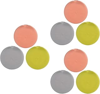 Balacoo 9 Peças Tampa De Lata Para Animais De Estimação Tampas De Pote De Conservas Tampa De Silicone Para Comida De Gato Enlatada Tampa De Lata De Gato Protetores De Latas De Alimentos