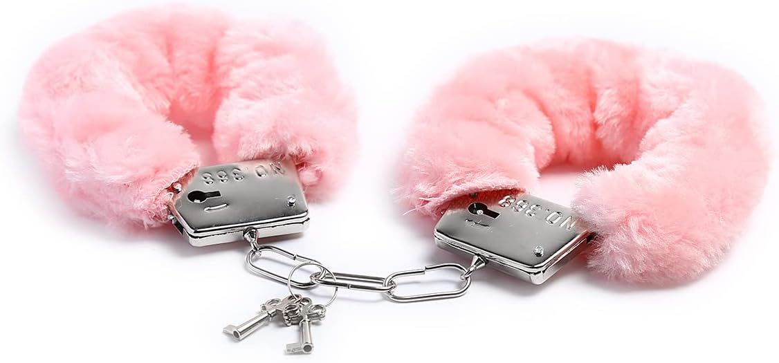 Black Plush Bracelet for Women Men Pink Plush Bracelet O-Shaped Bracelets
