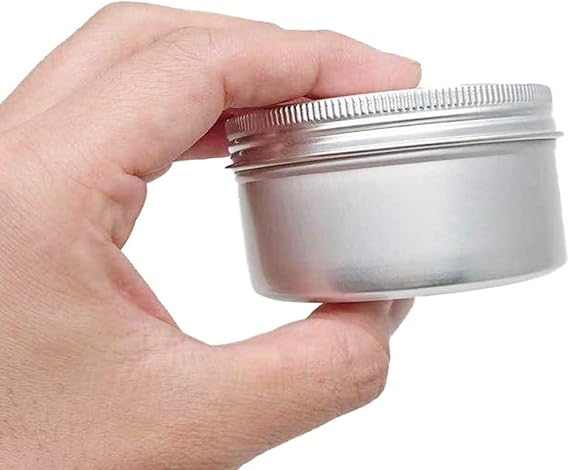 10 Packs 5 Oz 150ml Round Tin Cans Aluminum Tin Screw Top Lid Metal Steel Tins Empty Cosmetic Sample Container Storage Organization for DIY Salve Crafts Spices Candies Tea Accessories