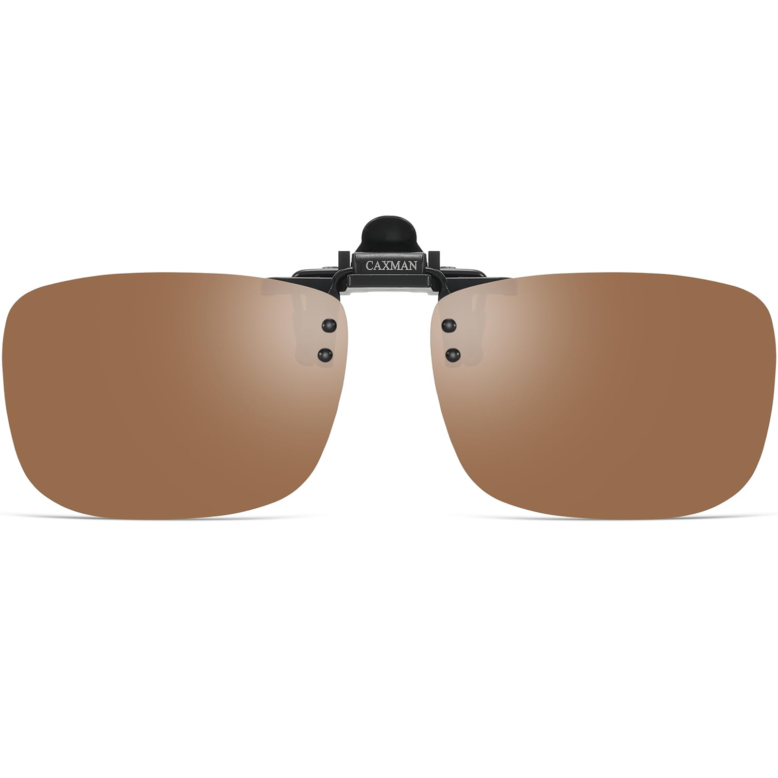 Polarized Clip-on Flip Up Metal Clip Rimless Sunglasses for Prescription Glasses