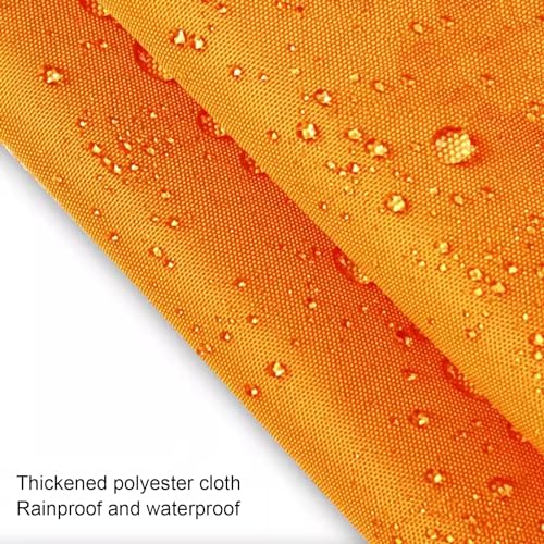 Auvent rétractable ondulé orange protection solaire et kit pergola - 4