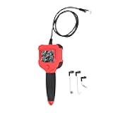 Klanata Handheld Borescope Camera with 2.4in LCD Screen, 8 LED Lights, 8mm Lens, and 3.28ft Cable for Automotive, Industrial, and Home Inspection