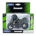 Welly Die Cast Motorcycle Black Kawasaki 2017 Z1000R, 1:18 Scale, Collectible Model Dirt Bike