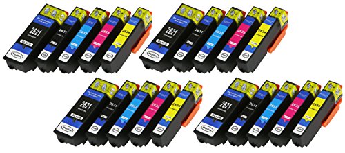 20 XL Cartuchos de impresora con chip e indicador de nivel para Epson Expression Premium XP-510, XP de 520, XP-600, XP-605, XP-610, XP-615, XP de 620, 625, de XP XP-700, XP-710, XP de 720, XP-800, XP-810, XP de 820
