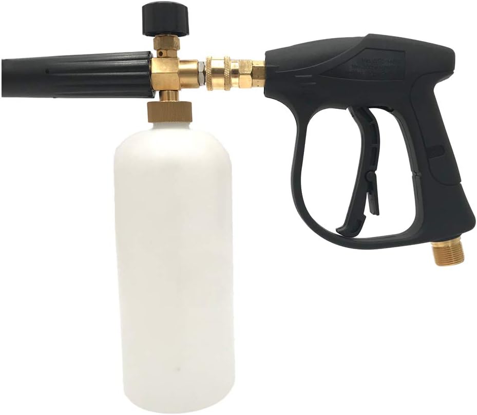 1/4" High Pressure Snow Foam Car Washer Adjustable Nozzle Soap Dispenser Sprayer Watering Spray Cleaning Tool