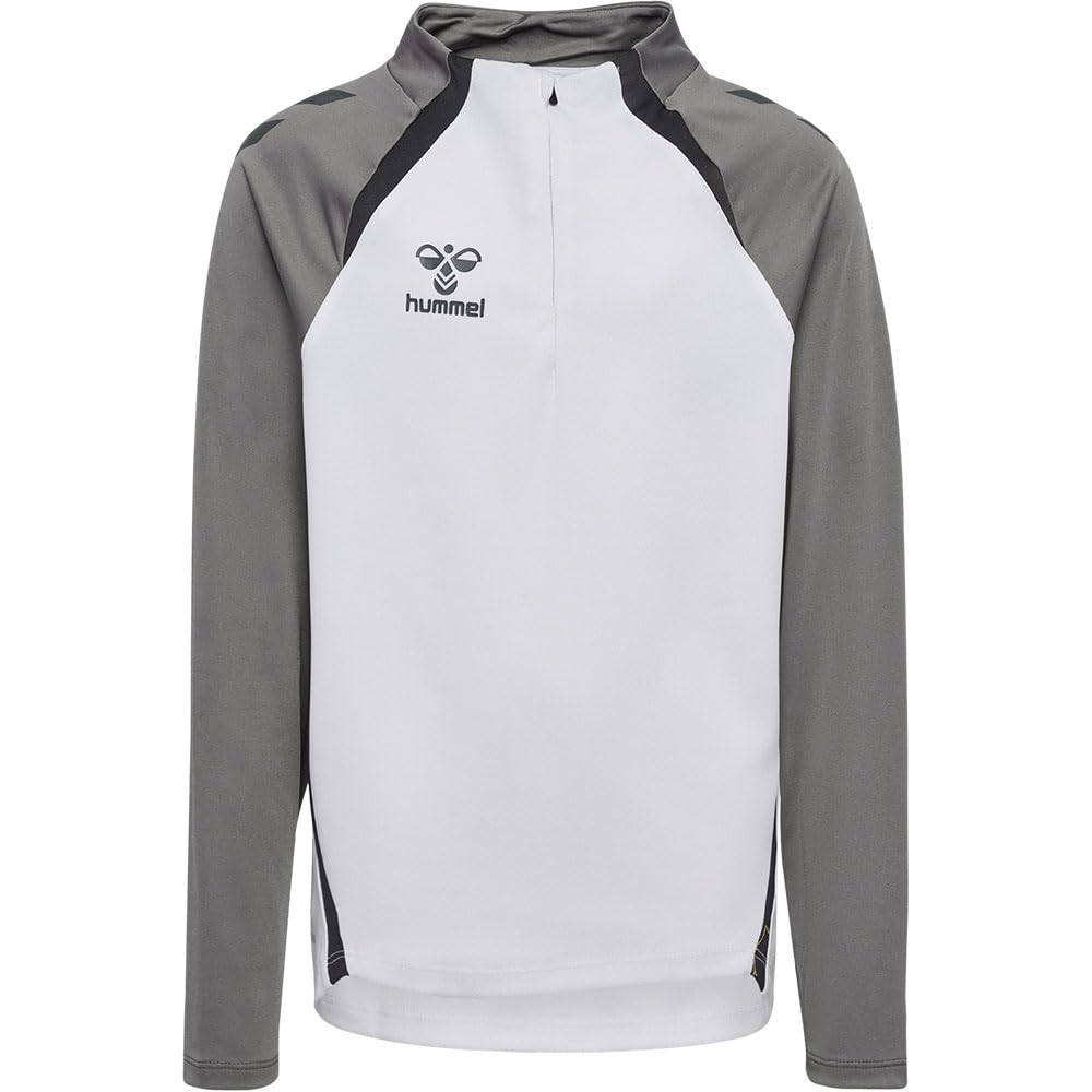 hummel Felpa Junior Lead 2.0 con mezza zip 140 cm Bianco