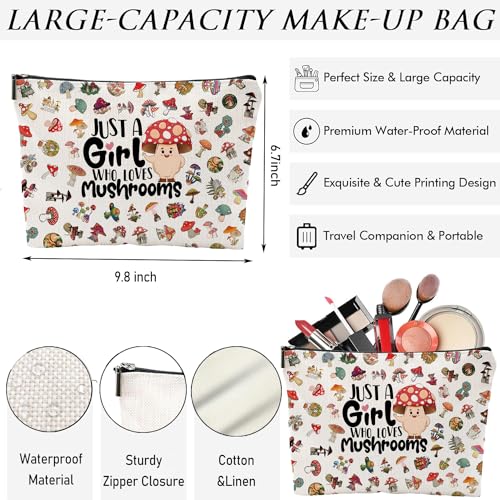 Mushroom Gifts, Mushroom Makeup Bag, Mushroom Stuff, Mushroom Themed Gifts, Mushroom Gifts for Women Teen Sister Friend Birthday Gifts for Mushroom Lovers4