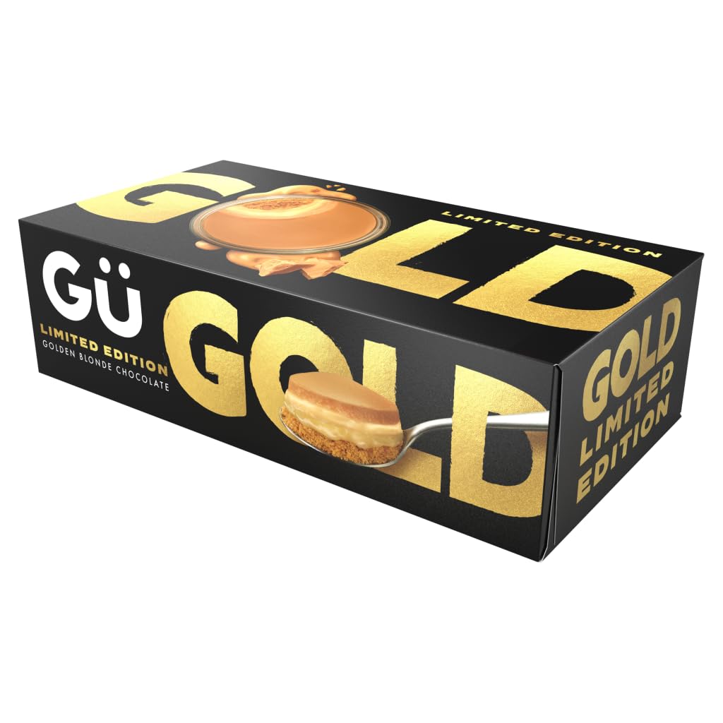 Gü Limited Edition Gold Golden Blonde Chocolate, 2 x 82g