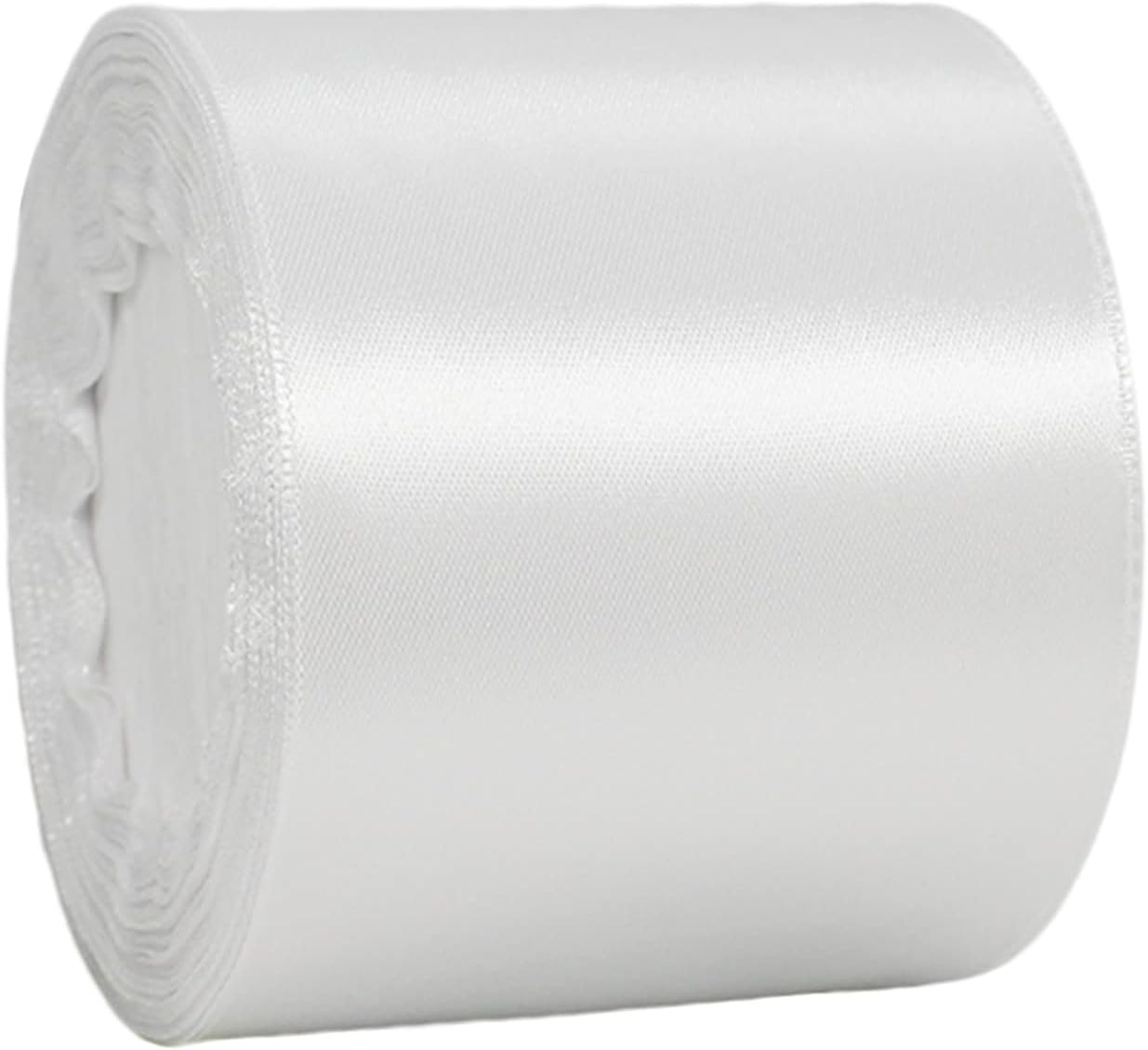 HONGCI 75mm White Satin Ribbon, 22m, Perfect for Gift Wrapping, Wedding Cars, Hotels, Parties & More