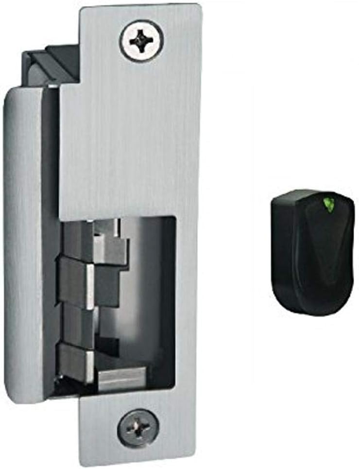 HES 10705401 Hybrid Electric Strike with Integrated HID iCLASS Card Reader, 8500 Series, Grade 1, Stainless Steel