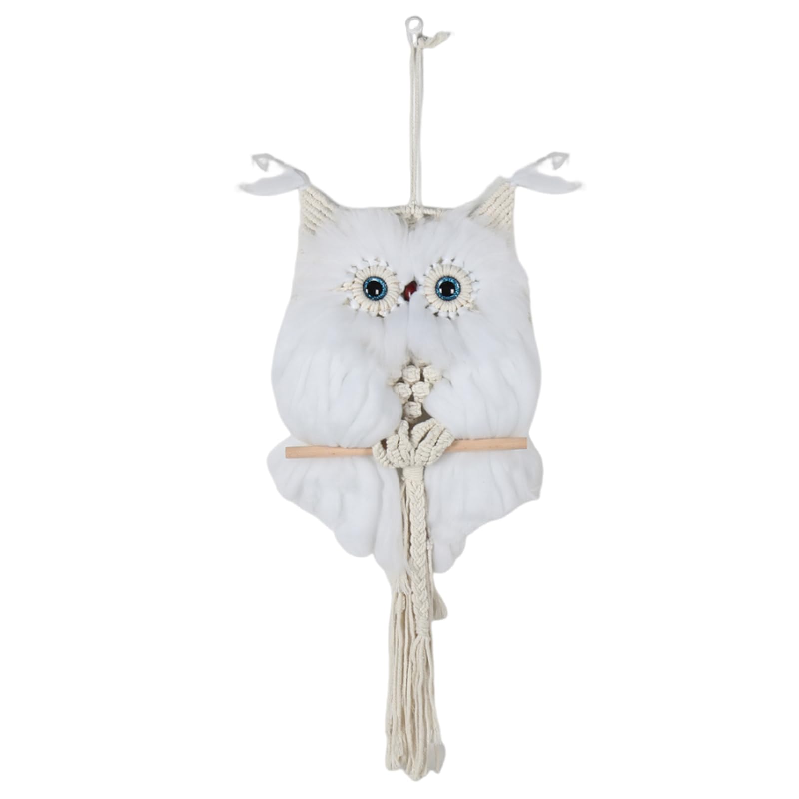 Xinsheinelry Artistic Owl Cotton Tapestry, Hand Woven Wall Hanging for or Apartment Decors Ornament