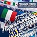 GXGM Weltmeisterschaft 2026 Banner 185 x 110 cm, Fussball Hintergrund fuer Wand, Watch Party Deko, Fotohintergrund mit Nationalflaggen, Fanparty und Fussballabend