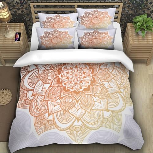 Housse de couette mandala fleurie pour une chambre cocooning - 5