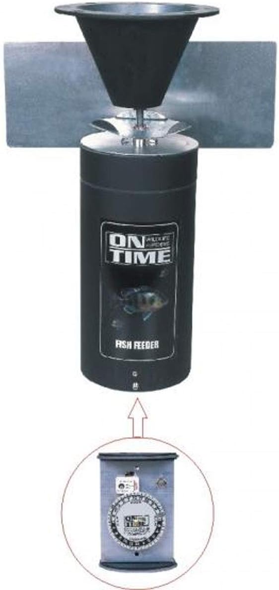 On Time Wildlife Feeders Lifetime Fish Feeder Only, Black, 50000