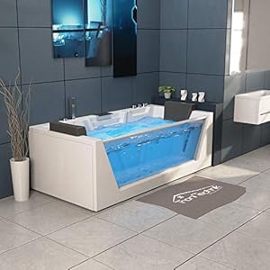 Tronitechnik Mykonos Whirlpool-Badewanne 180cm x 88cm