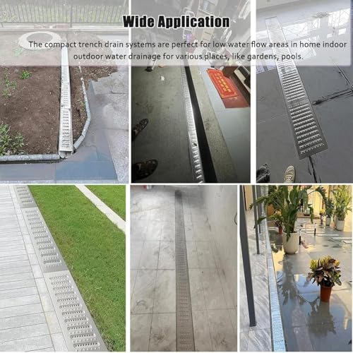 Desagüe de acero inoxidable para suelo de terraza y ducha 7