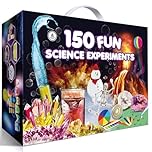 UNGLINGA 150 Experiments Science Kits for Kids Boys Girls Toys Gifts Ideas Birthday Christmas, S.T.E.M Chemistry Set Physics Educational Activities, Break Geodes, Volcano