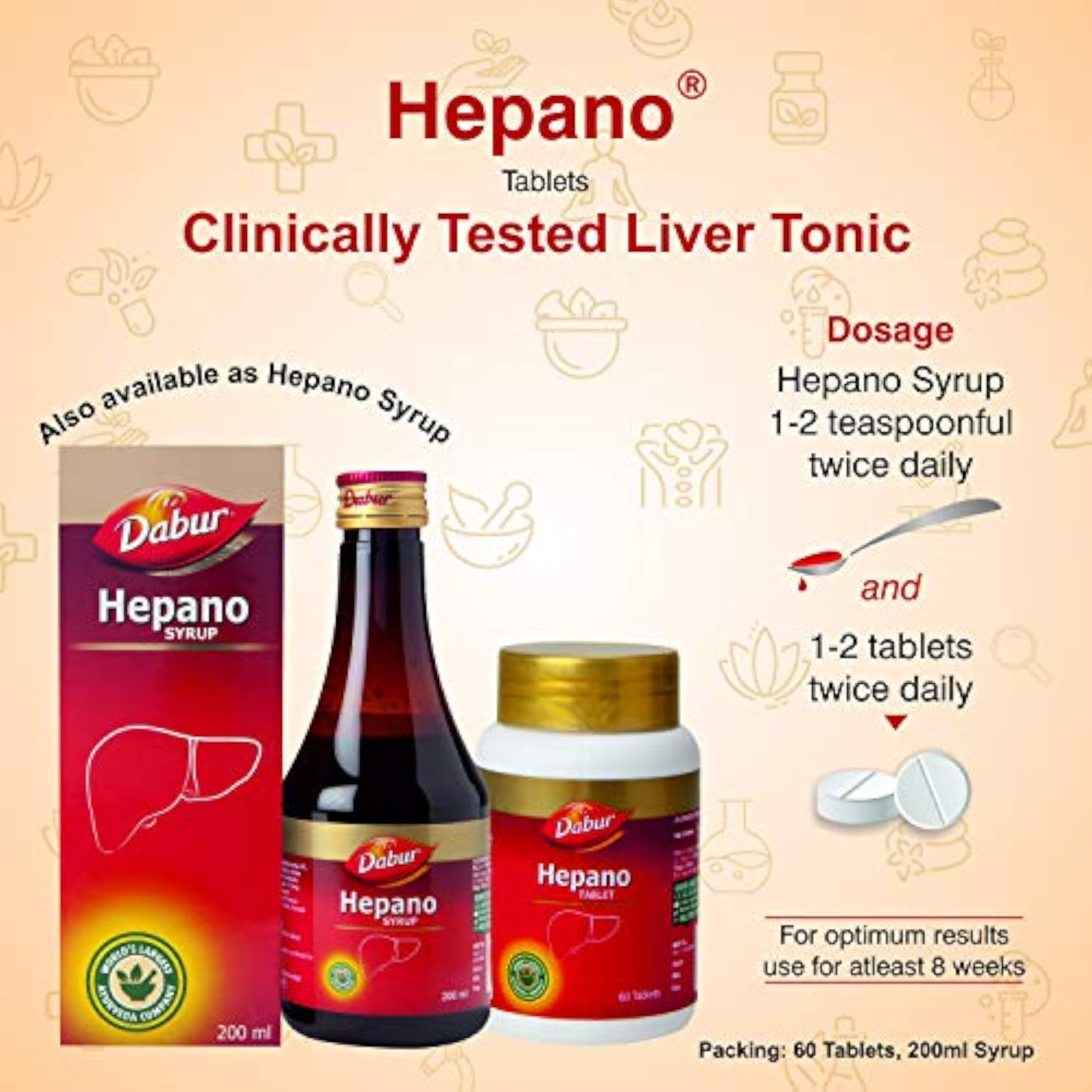 Dabur Hepano Syrup, 200ml