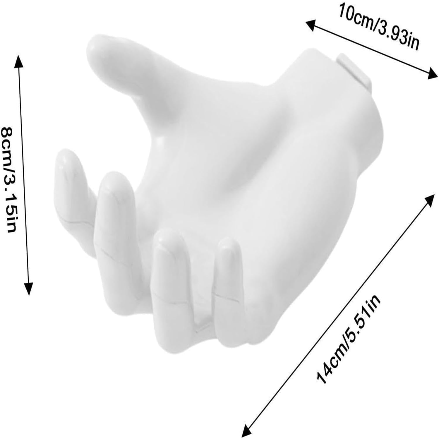 Supports Muraux En Forme De Main Pour Balles – Lot De 2, Sans Perçage, Crochet Autocollant, Rangement Pratique