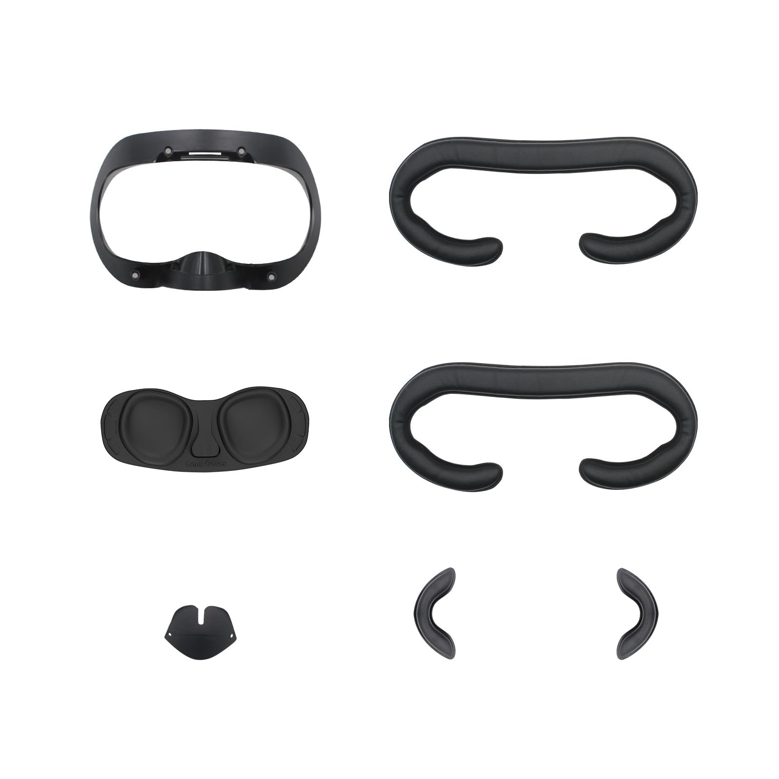 1 set di cuscinetti ergonomici per cuffie con pelle PU traspirante e imbottitura in schiuma antiscivolo, cuffie comode da indossare, imbottitura in memory foam