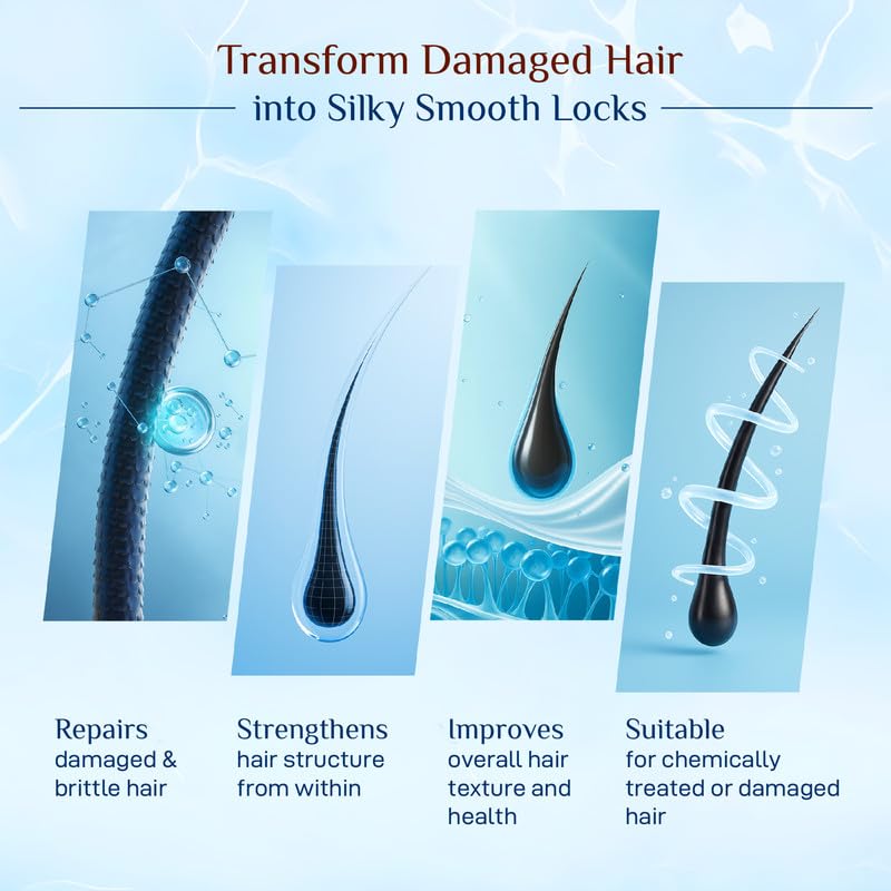 Yuthika Absolute Repair Shampoo For Damaged Hair 340ml |Total Nourishing Shampoo For Women & Men| Enriched With Argan Oil & Amaryllis Extract - Image 3