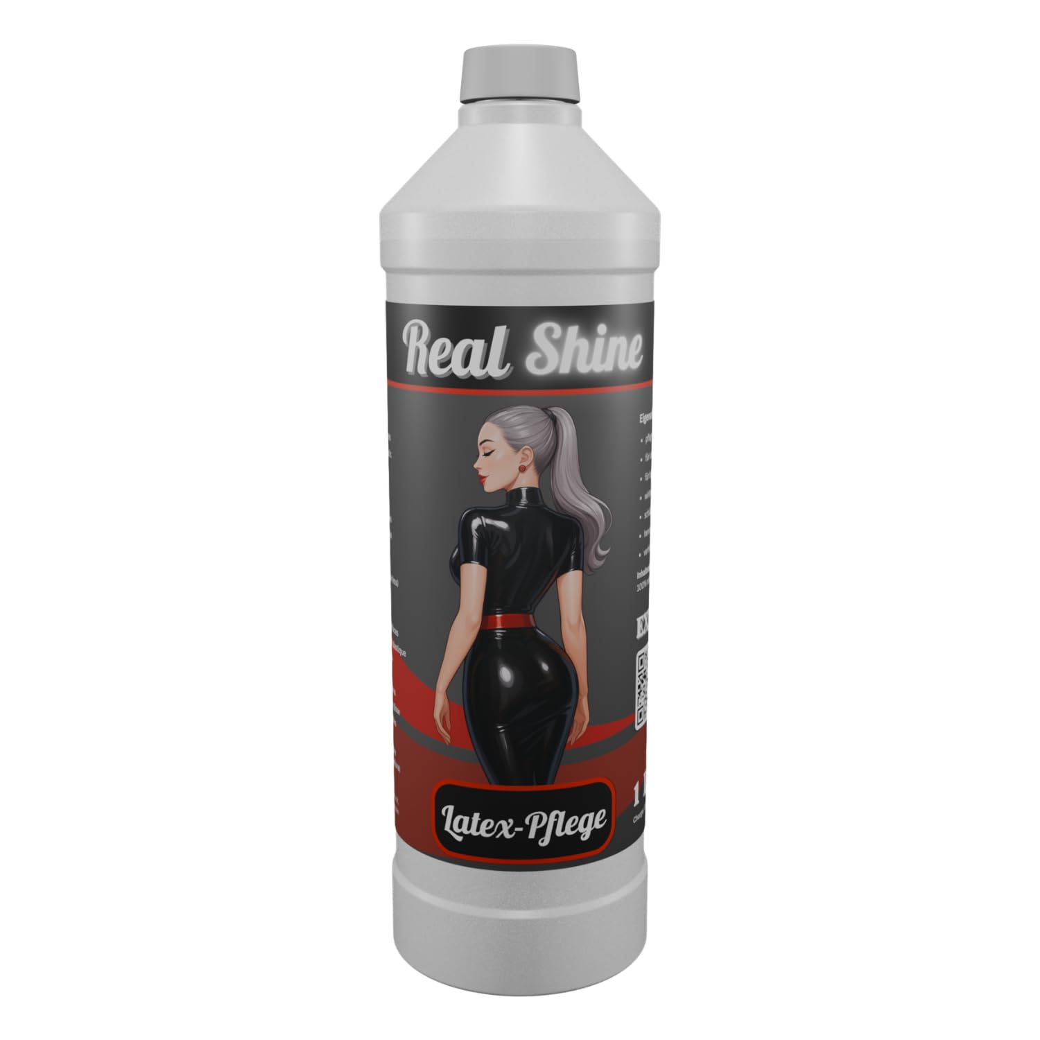 Optimal Products Latexpflege REALSHINE Silikonöl 1 Liter I dermatologisch getestetes Öl für Latex I professionelle Gummipflege und ergiebige Anziehhilfe I geruchslose Latexpflege für Hochglanz-Optik