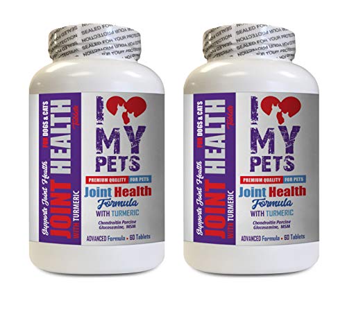 cat Joint Supplements - Pets Joint Health with Turmeric - Premium Ingredients - Healthy - Calcium Supplement for Cats - 2 Bottles (120 Treats)