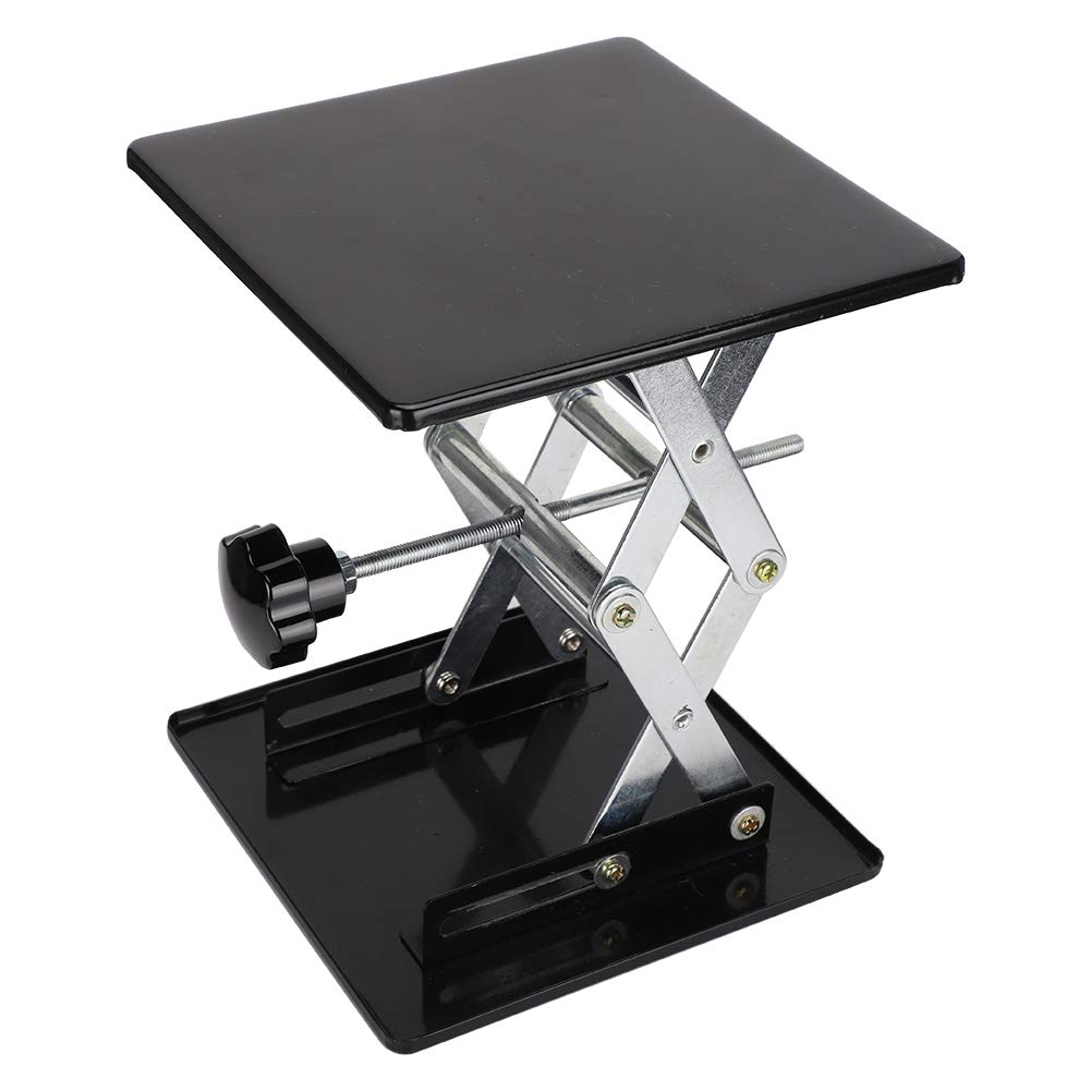 Laboratory Appliance Adjustable Height, Stable Performance Stainless Steel Lab Jack Lifting Platform, for Physical, Chemical, Biological Experiments