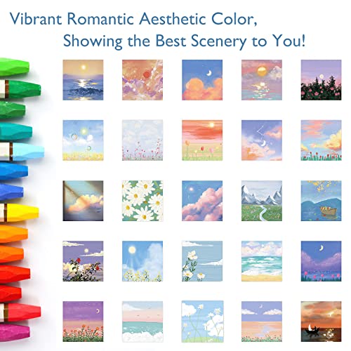 Hyhy Landscape Aesthetic Water Bottle Stickers, 50 Pcs Waterproof Painting Nature Stickers, Laptop Computer Phone Case Scrapbook Sticker Pack For Adults Teens Kids #TOP7