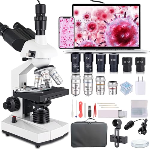 Trinoculare microscopio ottico