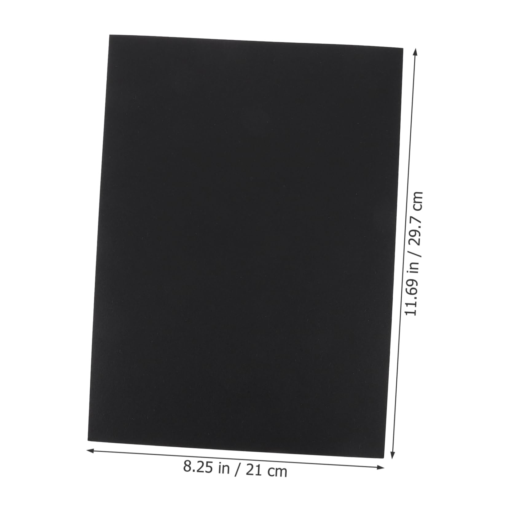 Ciieeo 100pièces Papier Cartonné Noir Pour Créations Artistiques Artisanales Papiers Impression Vierges Pour Loisirs Créatifs Et Bricolage
