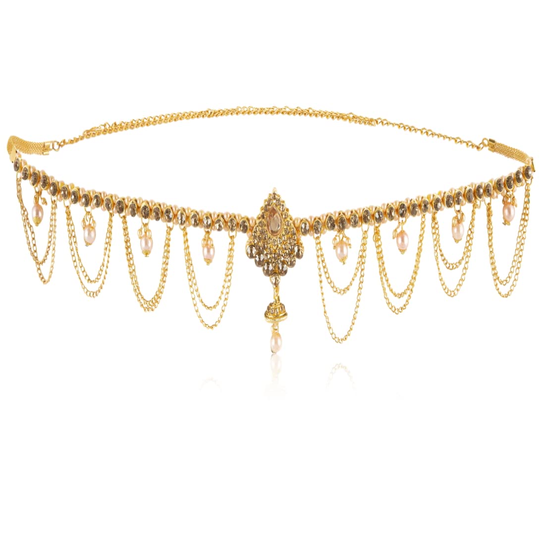 See full amazon price history chart for WomenSky Traditional Gold Polished Brass Kamarband for Women WomenSky Traditional Gold Polished Brass Kamarband for Women (B0B61MCMJJ) Amazon Price History, Amazon Price Tracker