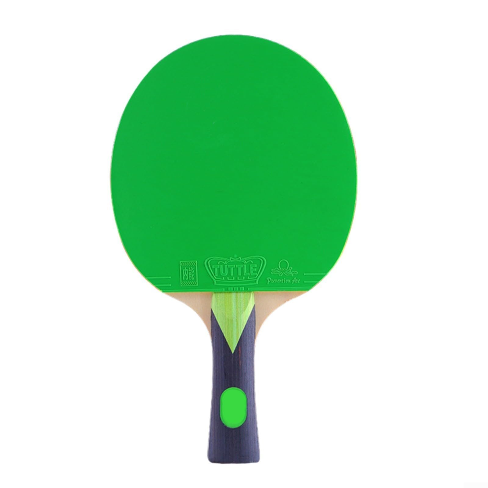 Racchetta da ping pong, racchetta da ping pong in legno con manico lungo, modello FL, racchetta professionale per allenamento con borsa