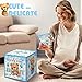 Spakon 51 Pieces Bear Diaper Raffle Tickets with Box Blue for Baby Shower Supplies Game Decoration Gender Reveal Party Bear Themed Insert Card Ticket Invitation Advice and Wishes(Null)