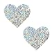 Neva Nude Unicorn Tears White Sequin I Heart U Nipztix Pasties Nipple Covers