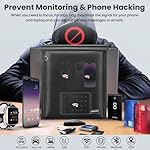 Hodufy Faraday Bag for Laptops (20 x 15 inches), Faraday Cage, Faraday Bags for Phones & Key Fobs, Fireproof & Water Resistant Bag, Anti-Theft Pouch, Anti-Hacking Case Blocker(Black) - Image 2