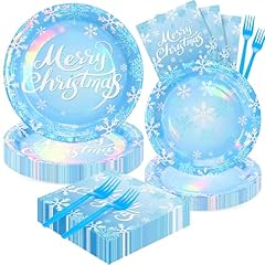 Xmas 96pcs blue snow