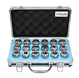 AccusizeTools - 18 Pcs ER32 Collet Set 3/32'' to 25/32'' in Fitted Strong Box, 0223-0880