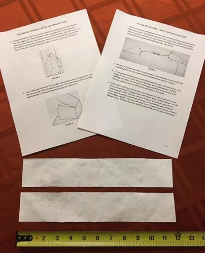 Cuckoo Clock Parts Paper Bellow Recovery 12&rdquo;x2&rdquo; inch with Instructions