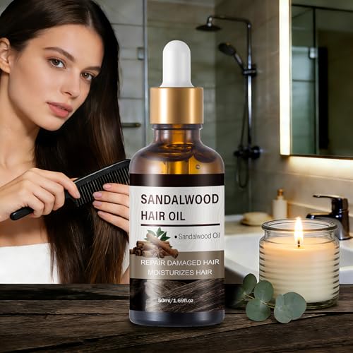 YAFUSIPE Sandalwood Hair Oil for Growth & Repair 1.69 Fl Oz