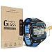 AKWOX (Pack of 4) Tempered Glass Screen Protector for Garmin Forerunner 920XT, [0.3mm 2.5D High Definition 9H] Premium Clear Screen Protector for Garmin Forerunner 920XT