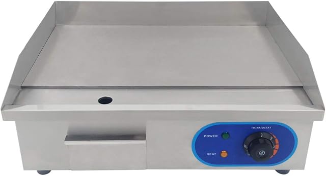 Commercial Electric Griddle Flat Top Grill Stainless Steel Hot Plate Kitchen Grill 3000W Thermostatic Control