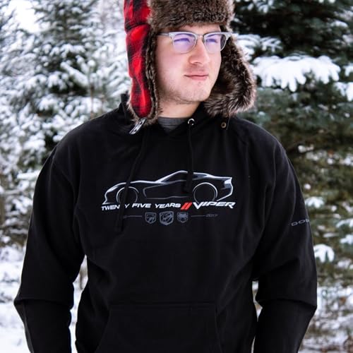 Detroit Shirt Company Dodge Viper 25th Year Anniversary Hoodie Hooded Sweatshirt3