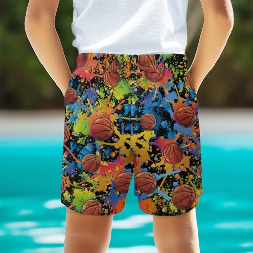 Children Beach Shorts for Boys Pants with Pockets for Kids3