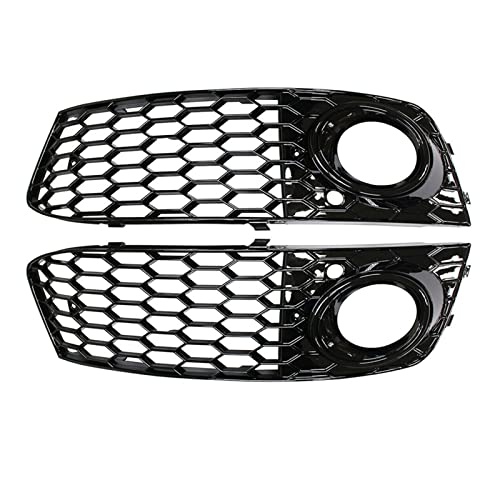 Rejilla de parachoques delantero para A4 B8 2008-2012 con hueco para luz antiniebla en color negro