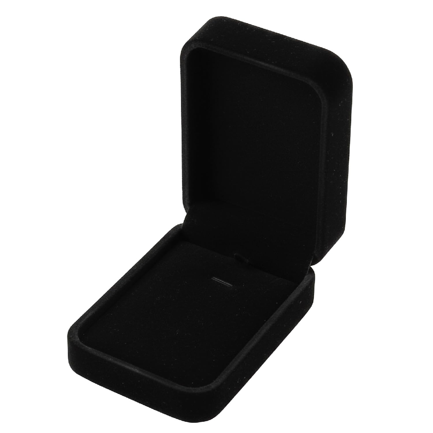 Wellrun Black Velvet Necklace Boxs For Jewelry,Elegant Gift Box For Pendants,Jewelry Display Box For Weddings,Birthdays,Engagements & Special Occasions(Black)